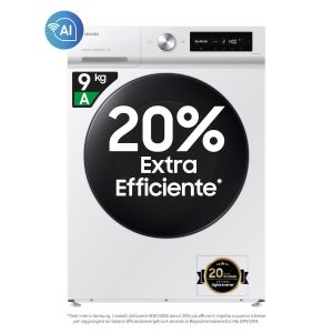 Samsung Lavatrice BESPOKE AI™ 9Kg WW90DB7U34GWU3