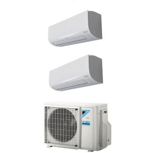 Daikin Condizionatore Dual Split Classic 2AMXF40A2525ATXFGKIT - 2.5 + 2.5 kW Inverter A++/A+ con WiFi