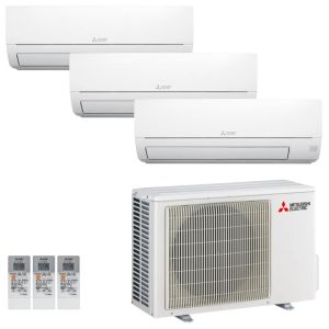 Mitsubishi Electric MXZ3HA50VFE1252535HRVFKKIT - Climatizzatore Trial Split 2.5+2.5+3.5 kW Inverter A++/A R32 HR Wi-Fi