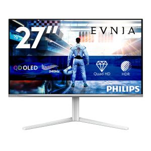 Philips Evnia 6000 27M2N6501L/00 Monitor PC 67,3 cm (26.5") 2560 x 1440 Pixel Quad HD QD-OLED Bianco