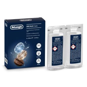 De’Longhi Decalk Care 2x100 — Decalcificante per Macchine da Caffè, 2 Flaconi Monodose da 100 ml (2 Utilizzi) "