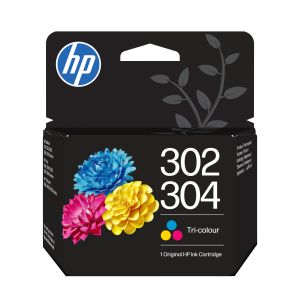 HP Confezione da 2 cartucce di inchiostro tricromia/nero 302/304