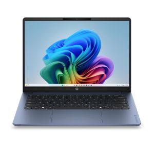 HP E4EV9EA laptop Copilot+ PC Snapdragon X1-26-100 Computer portatile 35,6 cm (14") 2K 8 GB LPDDR5x-SDRAM 512 GB SSD Wi-Fi 6E (802.11ax) Windows 11 Home AI PC Blu
