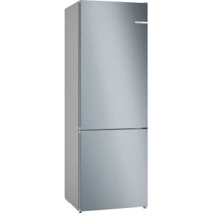Bosch Serie 4 KGN492LDF Frigorifero Combinato da libera installazione 203 x 70 cm Metal look Classe D