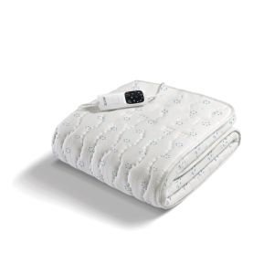 Imetec Scaldasonno Adapto singolo 150 x 80 cm, Basso consumo, Tecnologia brevettata, Riscaldamento rapido, Temperatura personalizzata, Cotone con trattamento antibatterico, Comando con 6 temperature