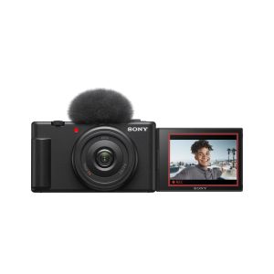 Sony Vlog camera ZV-1F di | Fotocamera digitale (schermo orientabile, video in 4K, slow motion, funzionalità per vlog) - Nera