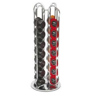 Macom Contenitore per capsule di caffè "A modo mio, base girevole" Acciaio Argento