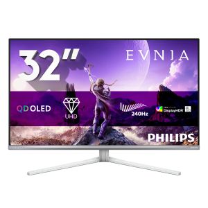 Philips Evnia 8000 32M2N8900P/00 Monitor PC 80 cm (31.5") 3840 x 2160 Pixel 4K Ultra HD QD-OLED Bianco