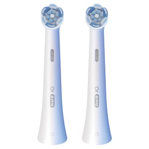 Oral-B Testine di Ricambio iO Series Ultimate Clean, testine rotonde di ricambio originali, con setole CrissCross per pulizia e rimozione della placca avanzate e in profondità, 2