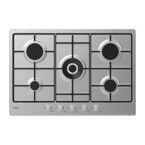Candy Idea CHW74WX Acciaio inox Da incasso 75 cm Gas 5 Fornello(i)