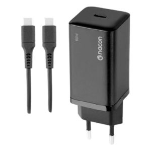 NACON SWITCHNEWADAPT60 Caricabatterie per dispositivi mobili Smartphone, Telefono cellulare Nero AC Ricarica rapida Interno