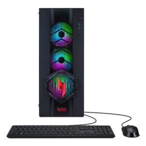 Acer DG.E5AET.001 PC/stazione di lavoro AMD Ryzen™ 7 9800X3D 32 GB DDR5-SDRAM 2 TB SSD NVIDIA GeForce RTX 5070 Windows 11 Home Tower Nero