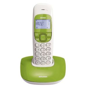 Brondi Nice Telefono DECT Identificatore di chiamata Verde, Bianco