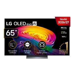 LG OLED evo AI 65'' Serie C6 OLED65C65LA, 4K, Brightness Booster, Processore α11 Gen3, VRR 165Hz,G-Sync, SMART TV 2026
