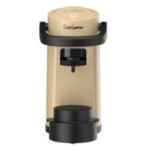 Caffè Borbone Simplymoon Macchina da Caffè a Cialde ESE 44mm – Multifunzione per Espresso, Infusi e Bevande Calde, Pressione 15 bar, Serbatoio 0.9L - Sabbia