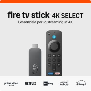 Amazon Fire TV Stick 4K Select 4K Ultra HD Fire OS Nero