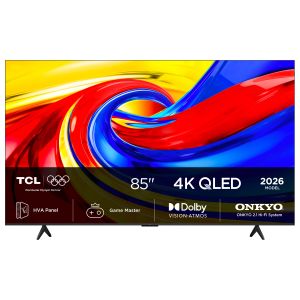 TCL P7L TV 85P7L 85” QLED, 4K HDR, Direct LED, Google TV, Dolby Vision & Atmos, HDR10+, Onkyo 2.1 sound, Game Master, VRR, Onkyo 2.1 sound