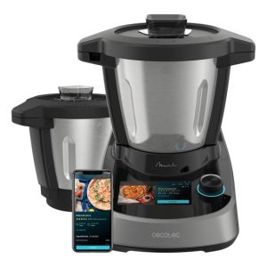 Cecotec Mambo Touch con Jarra Habana 1600 W 3,3 L Nero, Acciaio inox