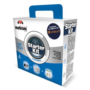 Meliconi Starter Kit 3 in 1 accessorio per lavatrice - Anticalcare, antivibrazione e decalcificante