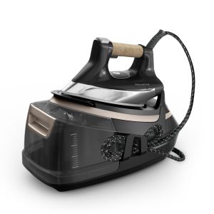 Rowenta Steam Pro 2800 W 1,3 L Piastra Microsteam 400 HD 3De Laser Beige, Nero