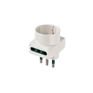 Vimar RI.00323B adattatore per presa di corrente Tipo L (IT) Bianco