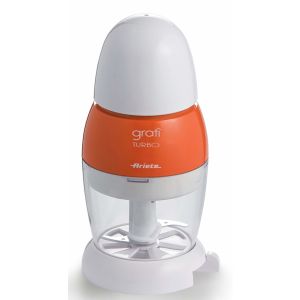 Ariete 439 Gratì Turbo - Grattugia elettrica che si trasforma in Formaggera con dosatore da tavola - Coperchio salvafreschezza - Lama Acciaio Inox