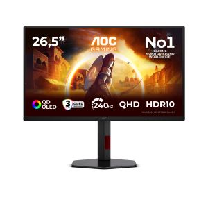 AOC G4 Q27G4ZDR Monitor PC 67,3 cm (26.5") 2560 x 1440 Pixel Quad HD QD-OLED Nero, Rosso