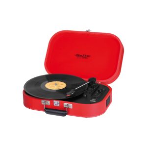 Trevi SALLY GIRADISCHI STEREO WIRELESS USB AUX-IN BATTERIA RICARICABILE TT 1020 BT ROSSO