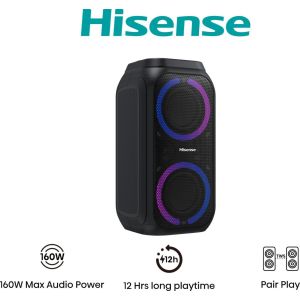 Hisense Party Rocket 160 Altoparlante da festa Nero 160 W