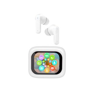 Trevi Cuffie con Traduzione Simultanea AI e Display Touch Screen EAR 100 AID Bianco