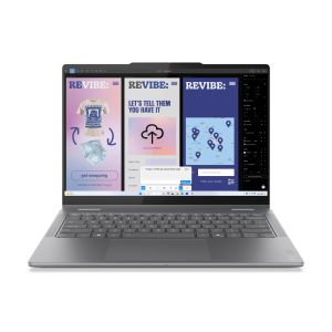Lenovo Yoga 7 2-in-1 14ILL10 Copilot+ PC Intel Core Ultra 7 256V Ibrido (2 in 1) 35,6 cm (14") Touch screen WUXGA 16 GB LPDDR5x-SDRAM 512 GB SSD Wi-Fi 7 (802.11be) Windows 11 Home Italiano Grigio