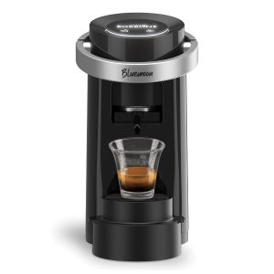 Caffè Borbone Bluemoon Macchina da Caffè a Cialde ESE 44mm – Multifunzione per Espresso, Infusi e Bevande Calde, Pressione 15 bar, Serbatoio 0.9L - Nero