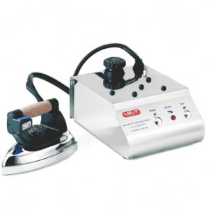 Lelit PS21 ferro da stiro a caldaia Stazione di stiro a vapore pressurizzato 800 W 1,4 L Acciaio inossidabile Nero, Acciaio inox
