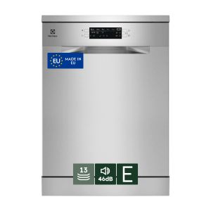 Electrolux Lavastoviglie Libera Installazione 60 Cm - Inox 13 Coperti Classe E 46 Dba ESA47200SX MADE IN EUROPE