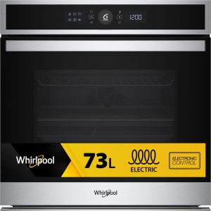 Whirlpool WOI4IS8PPM0SXA Forno Inox 17 funzioni, Pizza310° Cook4 Steam+ AirFry classe A+ 73Lt, Pirolisi+Idrolisi