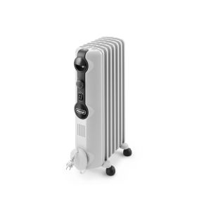 De’Longhi TRRS 0715 stufetta elettrica Interno Bianco 1500 W Riscaldatore ambiente elettrico a olio