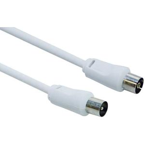 Life Electronics 50.1000010 cavo coassiale 3C-2V 2 m 9.5mm Bianco