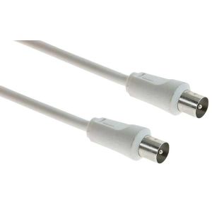 Life Electronics 50.1000020 cavo coassiale 3C-2V 2 m 9.5mm Bianco