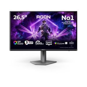 AOC AGON PRO AG276QKD2 Monitor PC 67,3 cm (26.5") 2560 x 1440 Pixel Quad HD QD-OLED Nero, Grigio
