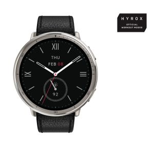 Amazfit Active 2 Round Premium secondo cinturino rosso in silicone Vetro zaffiro con display AMOLED Pagamento contactless Durata della batteria fino a 10 giorni 5 sistemi satellitari & mappe offline