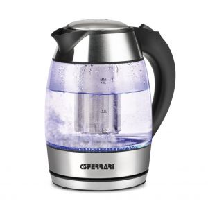 G3 Ferrari BolleBlu bollitore elettrico 1,8 L 2200 W Nero, Acciaio inox, Trasparente