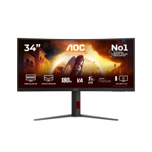 AOC G4 CU34G4/69 Monitor PC 86,4 cm (34") 3440 x 1440 Pixel Nero, Rosso