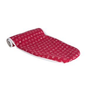 Lelit PA702 rivestimento per asse da stiro Imbottitura per copriasse da stiro Cotone, Poliestere Rosso, Bianco