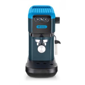Ariete 1399 Macchina da caffè espresso Sky Blue, Per polvere e cialde ESE, 1300 W, Capacità 1,1L, 15 bar di pressione, Filtro 1, 2 tazze e cialda ESE, Cappuccino, Blu
