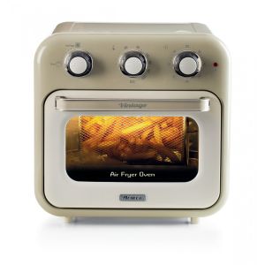Ariete 4632 Friggitrice ad aria e forno Vintage, 1400W, 2in1, Capacità 16L, Accessori inclusi, Timer 60 minuti, Doppio vetro, Beige