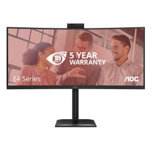 AOC E4 CU34E4CW Monitor PC 86,4 cm (34") 3440 x 1440 Pixel UltraWide Quad HD LED Nero