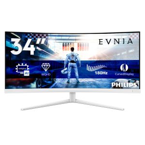 Philips Evnia 5000 34M2C5501A/00 Monitor PC 86,4 cm (34") 3440 x 1440 Pixel Wide Quad HD LCD Bianco