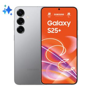 Samsung Galaxy S25+ Smartphone AI, Display 6.7'' QHD+ Dynamic AMOLED 2X, Fotocamera 50MP, RAM 12GB, 256GB, 4.900 mAh, Silver shadow