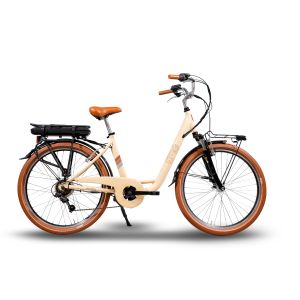 EMG City bike vintage Shirley 250W, ruota da 26", freni V-brake a/p, cambio Shimano RS-36, batteria ultra slim 10Ah