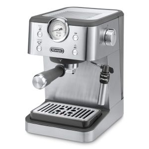 De’Longhi CLASSIC - Macchina da Caffè Manuale Espresso e Cappuccino, Polvere e Cialde ESE,15 Bar, 1.7L, Metal (EM450.M)